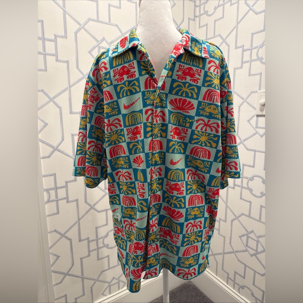 Nike Mesh Hawaiian Resort Camp Shirt